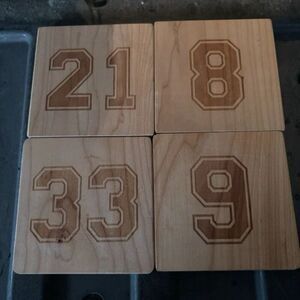 Man Crates Pittsburgh Pirates Retired Jersey Number Coasters Bottle Openers